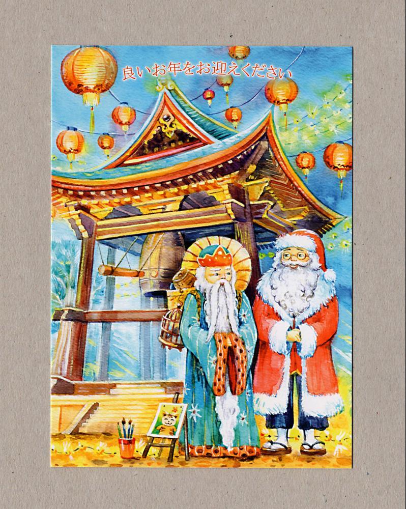 Открытки, которые все ждут: японские новогодние открытки нэнгадзе